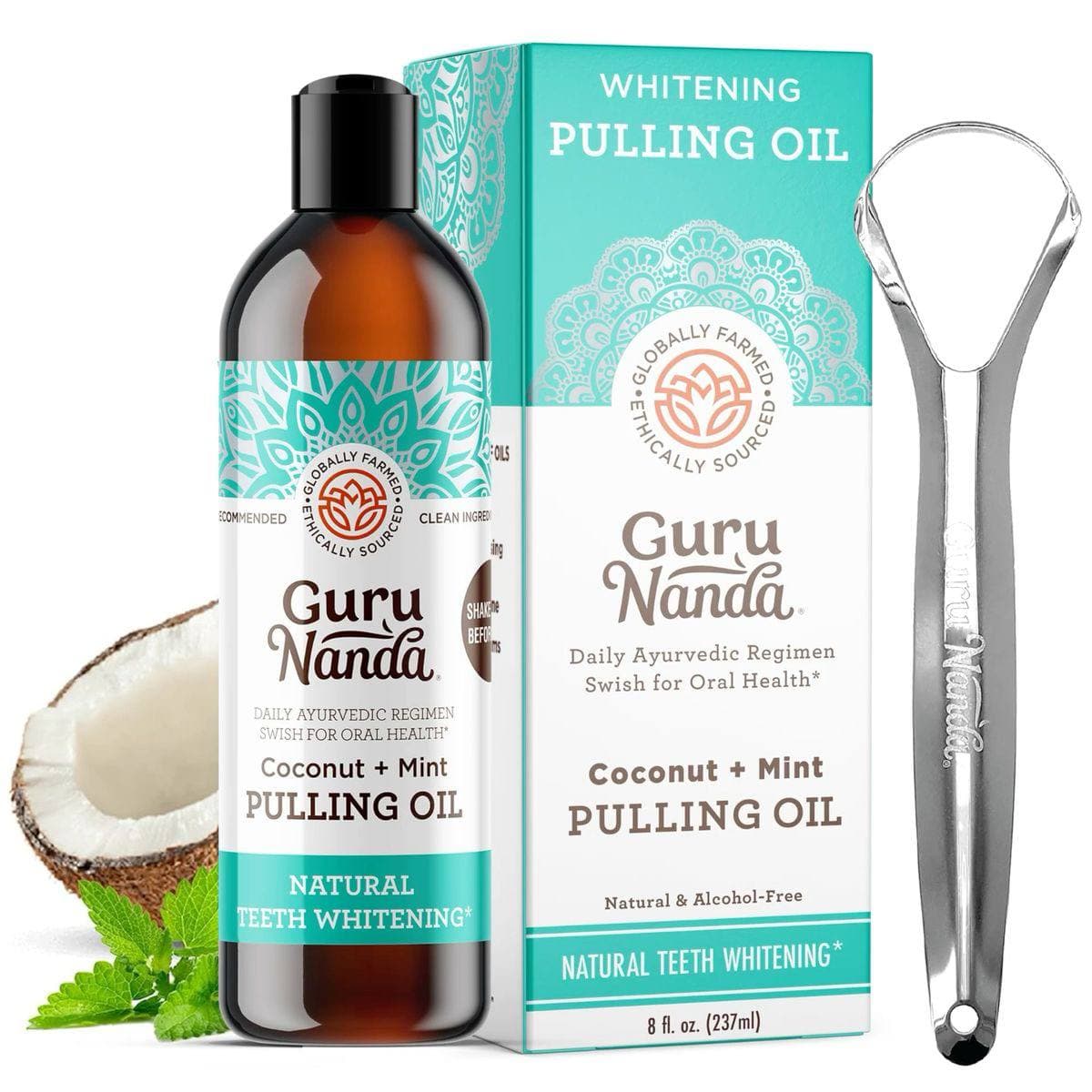 GuruNanda Coconut + Mint Pulling Oil